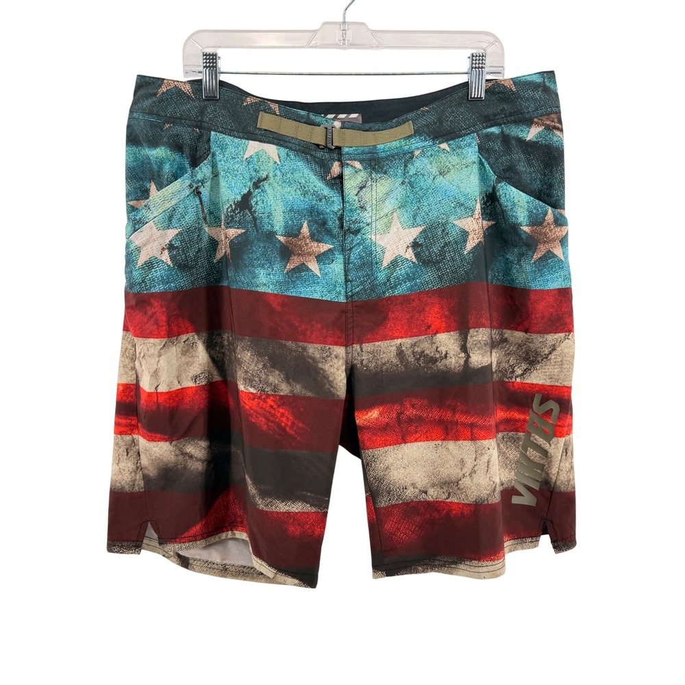 Viktos Gymswym 2 Training Shorts Mens 38 Pre-Owned 9" Swim Trunks American Flag